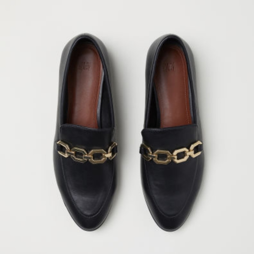 classic elegant leather loafers